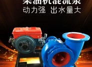 HW混流泵排澇大流量農用灌溉泵55kw柴油大型14寸8寸10