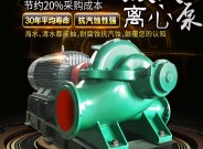 大流量雙吸泵抽水機大型16寸高揚程臥式排澇工業130kw